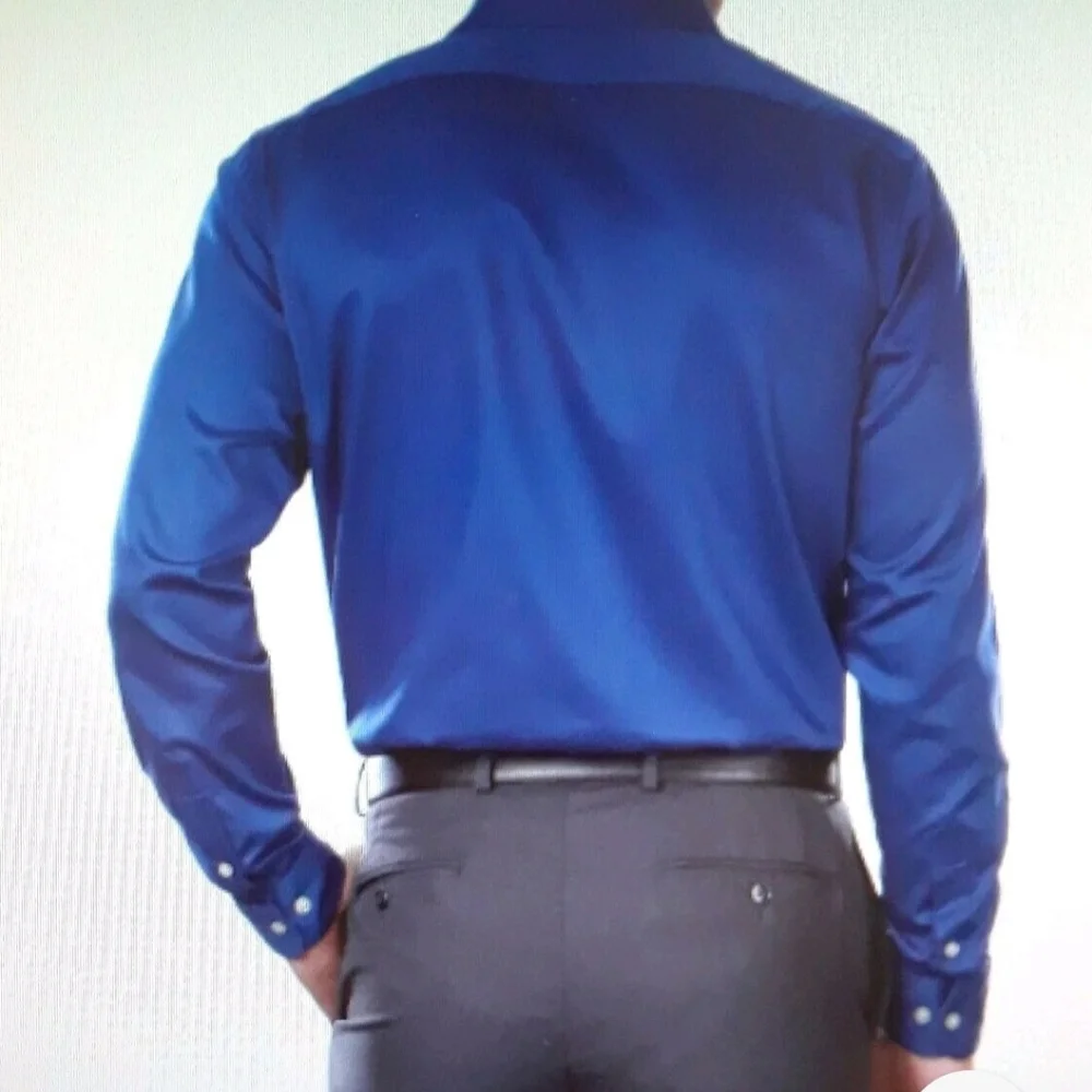 Men's Van Heusen Long Sleeve Button Down Dress Shirt Size 20/35/36 Tall - Picture 2 of 4